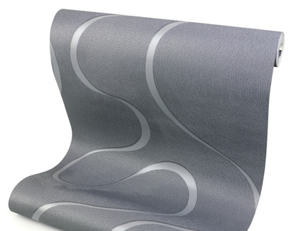 Abstract Wave Steel Grey