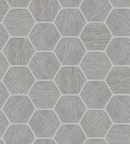 Jersey Texture Hive Geo Silver