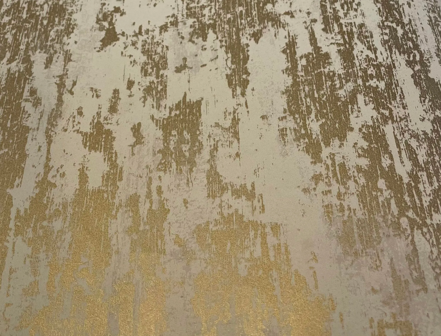 Mottled Metallic Gold on Taupe