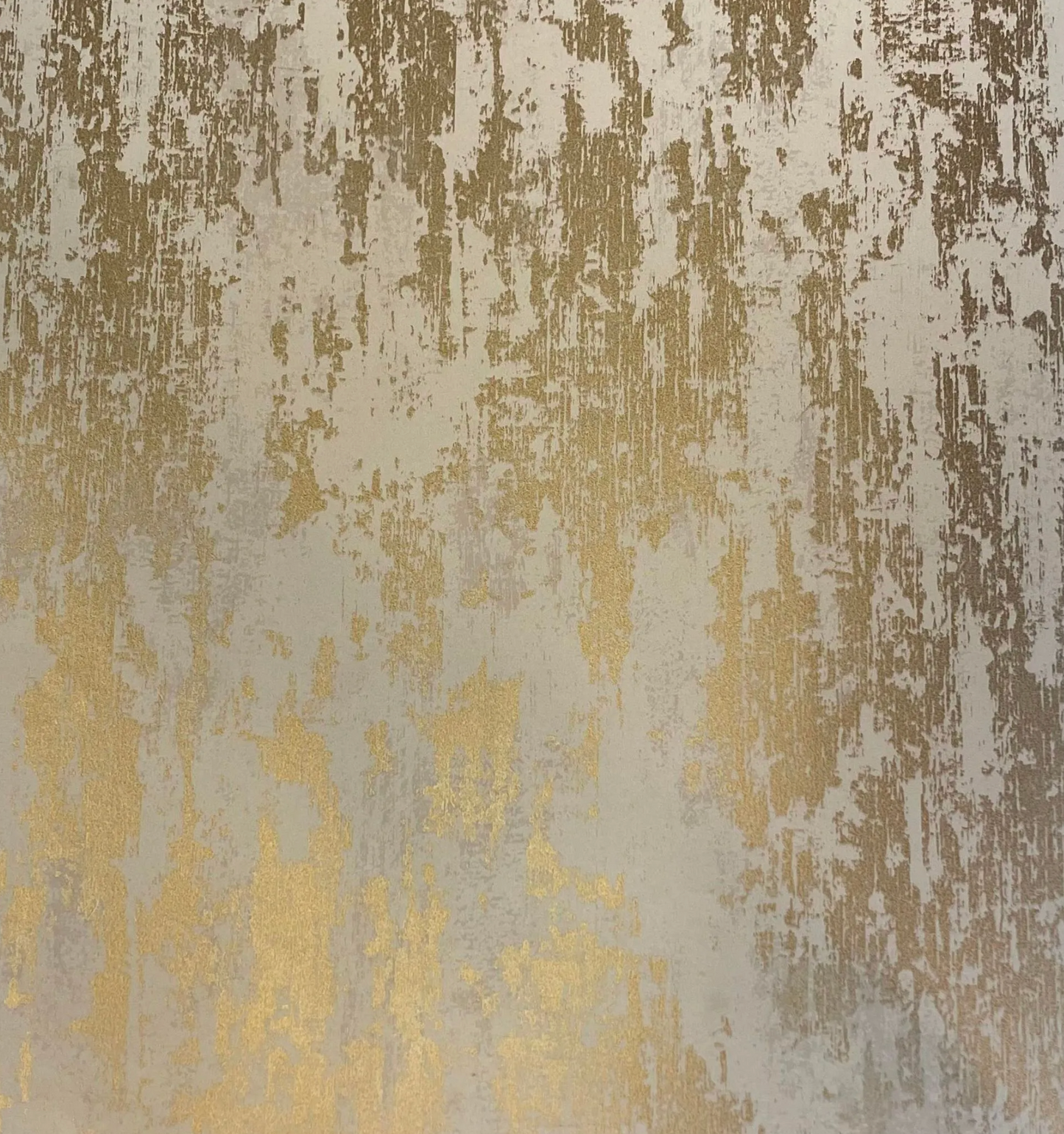 Mottled Metallic Gold on Taupe