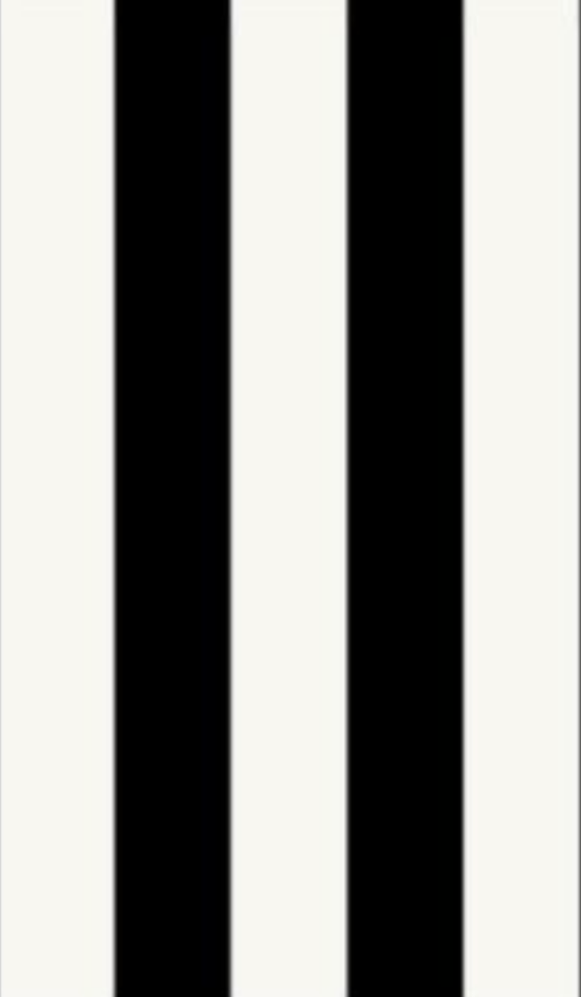 Solid Black and White Stripe